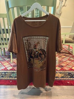Wrangler Brown Short-Sleeve Rodeo Graphic Tee